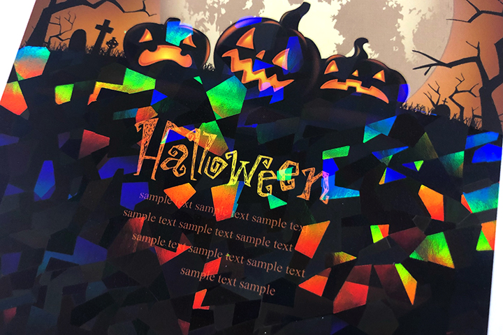ハロウィンのチップのUVラミコートホロの画像